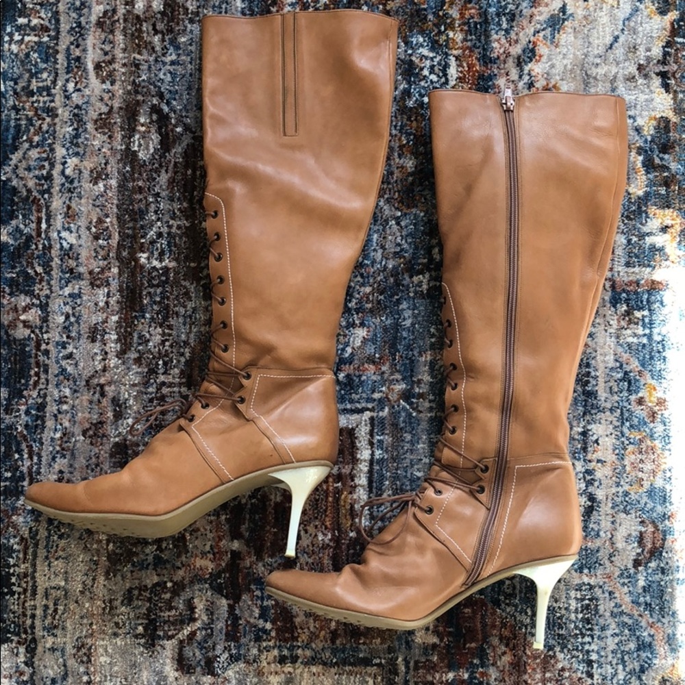 DKNY lace boots